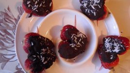 Ягодови шоколадови сърца