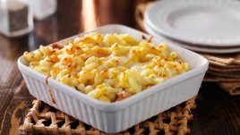 Печени макарони с рикота и моцарела 