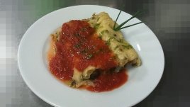 Канелони със спанак, булгур и сирене