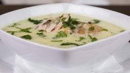 Пилешка супа с лук и ориз 