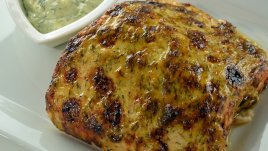 Сьомга с билкова майонеза