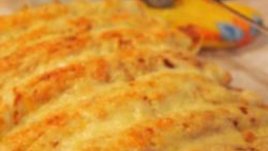 Запечени палачинки с пълнеж от крема сирене