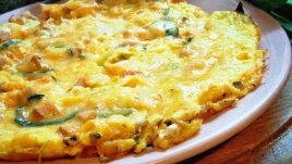 Фритата с шунка и рикота