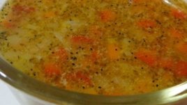 Постна супа трикольор