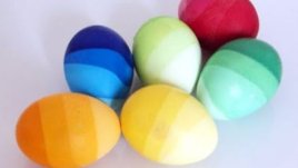 Раирани великденски яйца „Цветна дъга“