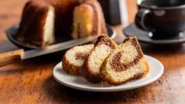 Пухкав кекс с маскарпоне и кафе