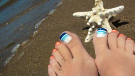 Морски многоцветни маникюри (галерия)