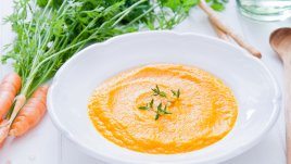 Крем супа от моркови и домати