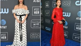 Обявиха роклите на Нина Добрев и Оливия Мън за модна катастрофа