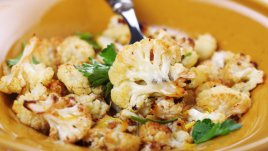 Карфиол на фурна със зехтин и чесън