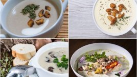 Рецепти за топла супа с гъби
