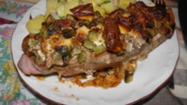 Свинско вретено с карначета