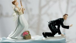 Забавни фигурки за сватбени торти (галерия)