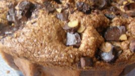 Кекс с парченца черен шоколад