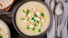 Супа с печен карфиол и шери