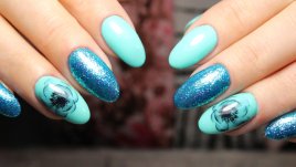 Тюркоазен маникюр за лятото