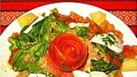 Пролетна салата със спанак