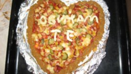 Картофена пица „Обичам те“