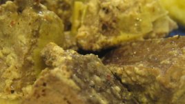 Свински черен дроб с праз