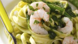 Паста със скариди и аспержи