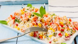 Постна салата с ориз