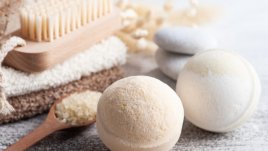 Домашни бомбички за вана с кокосово масло