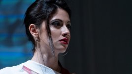 Чаровната актриса Йоанна-Изабелла Върбанова играе дъщерята на Петра фон Кант