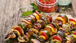 Веган шишчета с чудна марината 