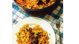 Паста с агнешки кюфтенца