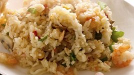 Бърза рецепта за пържен ориз със скариди 