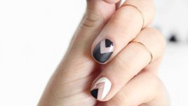 Маникюр с геометрични линии