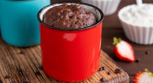 Протеинов шоколадов кекс в чаша