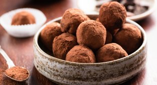 Трюфели тирамису с течен шоколад