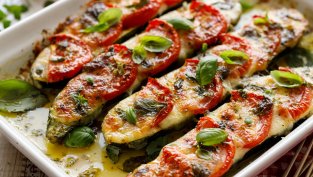 Пълнени тиквички с кайма по италиански