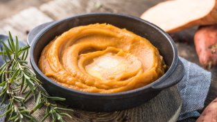 Пюре от сладки картофи