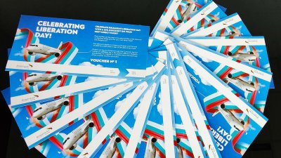 „България Еър“ празнува 3 март с подаръци към пътниците на борда – ваучер за 50% отстъпка за следващ полет