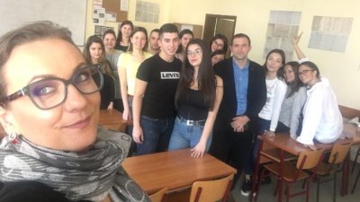 Гергана Венкова и Златимир Йочев с лекция пред студенти
