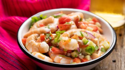 Мексиканско севиче със скариди 