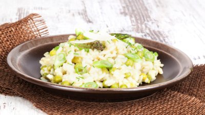 Ориз с грах и пармезан
