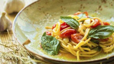 Паста аматричана с лингуини