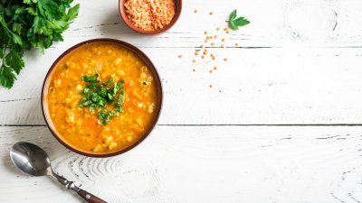 Супа с готова леща и домати