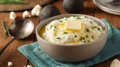 Пюре от карфиол с пресен лук