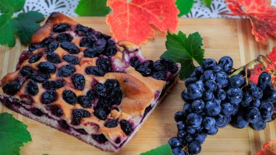 Лесен италиански кекс с грозде