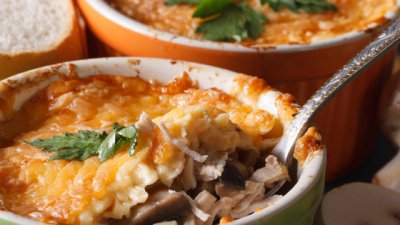 Запечено пилешко по флорентински