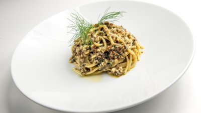 Паста кон сарде (паста със скариди)