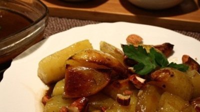 Картофи на фурна с кафе и кленов сироп