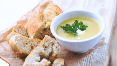 Картофена крем супа с праз 