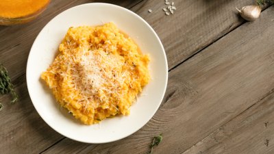 Ризото с тиква и пармезан 