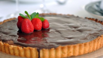 Тарт с шоколадов ганаш