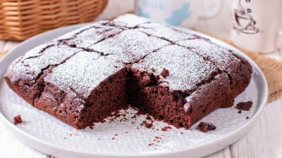 Кекс с какао и кафе без яйца